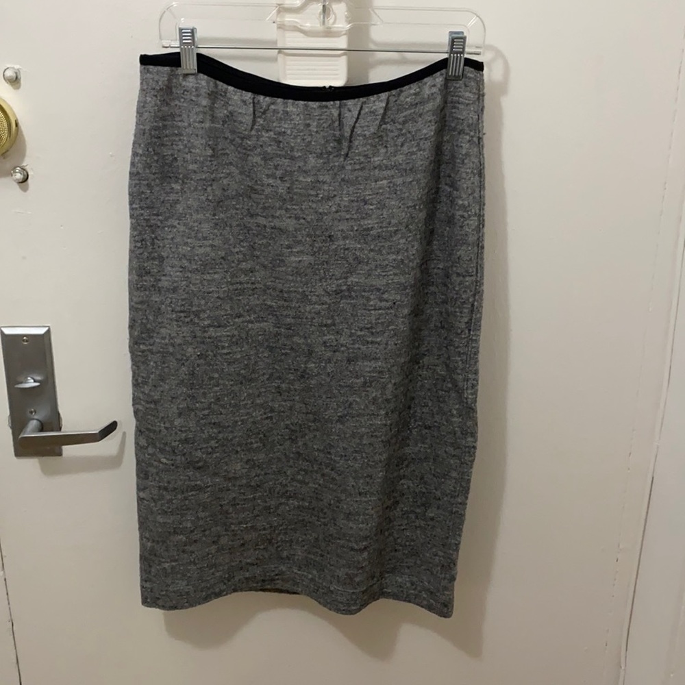 Wool Pencil skirt in Heather Grey